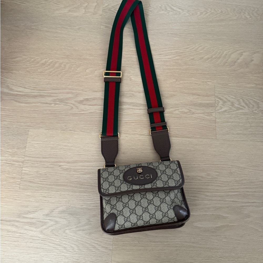 Gucci Supreme Double Flap Messenger